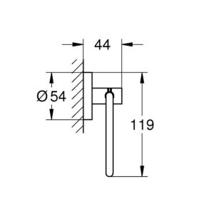 Grohe Essentials Toilet Roll Holder - Brushed Warm Sunset (40689DL1) - main image 3