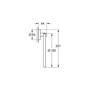 Grohe Essentials Towel Ring - Cool Sunrise (40365GL1) - main image 3