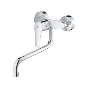 Grohe Eurosmart Wall Mounted Single Lever Sink Mixer - Chrome (32224003) - main image 3