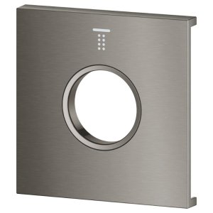 Grohe Grohtherm Aqua Tiles Exchangeable Metal Plate & Symbol - Head Shower 2 - Brushed Hard Graphite (106888AL00) - main image 3