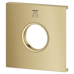 Grohe Grohtherm Aqua Tiles Exchangeable Metal Plate & Symbol - Head Shower 3 - Brushed Cool Sunrise (106889GN00) - main image 3
