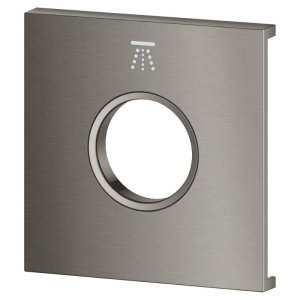 Grohe Grohtherm Aqua Tiles Exchangeable Metal Plate & Symbol - Head Shower 3 - Brushed Hard Graphite (106889AL00) - main image 3