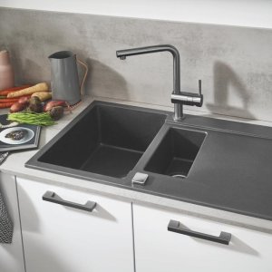 Grohe Minta Single Lever Sink Mixer - Hard Graphite (31375A00) - main image 3