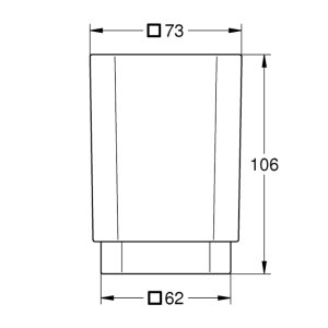 Grohe Selection Cube Glass - Clear (40783000) - main image 3