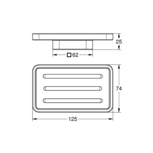 Grohe Selection Cube Soap Dish - Chrome (40806000) - main image 3