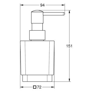 Grohe Selection Cube Soap Dispenser - Chrome (40805000) - main image 3