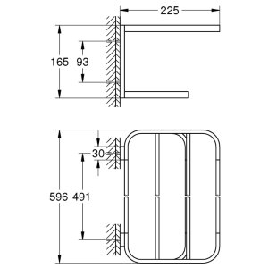 Grohe Selection Multi-Towel Rack - Brushed Nickel (41066EN0) - main image 3