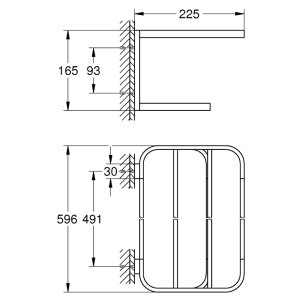 Grohe Selection Multi-Towel Rack - Chrome (41066000) - main image 3