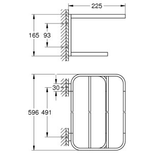 Grohe Selection Multi-Towel Rack - Supersteel (41066DC0) - main image 3