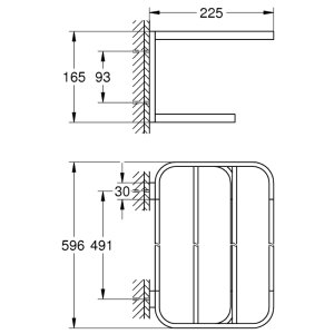 Grohe Selection Multi-Towel Rack - Warm Sunset (41066DA0) - main image 3