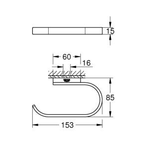 Grohe Selection Toilet Roll Holder - Supersteel (41068DC0) - main image 3