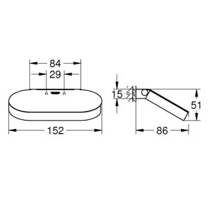 Grohe Selection Toilet Roll Holder With Cover - Brushed Warm Sunset (41069DL0) - main image 3