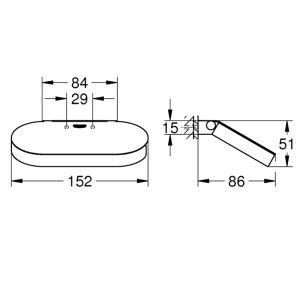 Grohe Selection Toilet Roll Holder With Cover - Warm Sunset (41069DA0) - main image 3