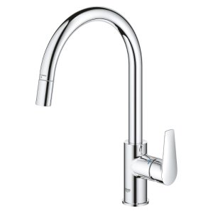 Grohe Quickfix Start Edge C- Spout Single Lever Sink Mixer Tap - Chrome (30551000) - main image 3