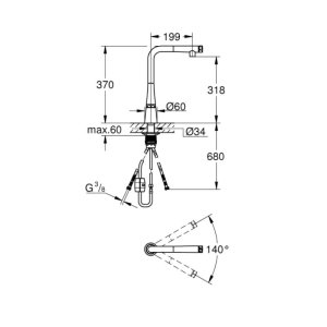 Grohe Zedra SmartControl Sink Mixer - Supersteel (31593DC2) - main image 3