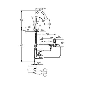 Grohe Zedra Touch Electronic Single Lever Sink Mixer 1/2" - Chrome (30219002) - main image 3