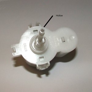 Grohe Eau2 pneumatic dual flush air button assembly (42357PI0) - main image 3
