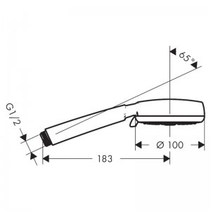 hansgrohe Crometta 100 Hand Shower Vario - Chrome (26824400) - main image 3