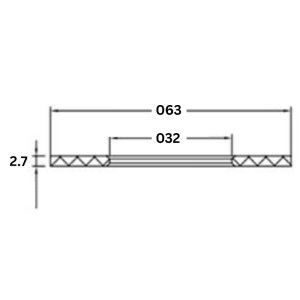 Inventive Creations Geberit Type Flush Valve Base Sealing Washer - Clear (W41) - main image 3