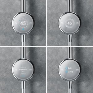 Mira Activate Dual Outlet Ceiling Fed Digital Shower - Pumped - Chrome (1.1903.092) - main image 3