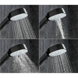 Mira Crisp 11cm Four Spray Shower Head - Matt Black (39169W-BL) - main image 3