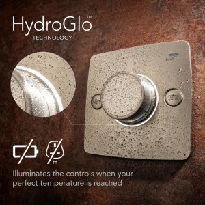 Mira Evoco Dual Outlet Thermostatic Mixer Shower (With HydroGlo) - Brushed Nickel (1.1967.004) - main image 3