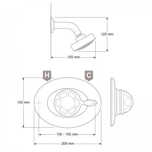 Mira Excel BIR (2006-on) Thermostatic Mixer Shower - Chrome (1.1518.307) - main image 3