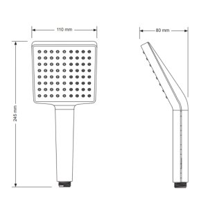 Mira Honesty Single Spray Showerhead - Chrome (2.1605.283) - main image 3