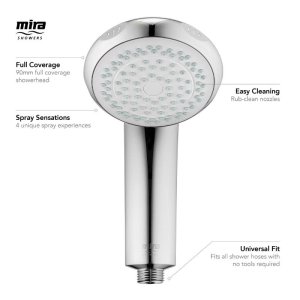 Mira Logic adjustable shower head - chrome (was 450.35) (2.1605.176) - main image 3