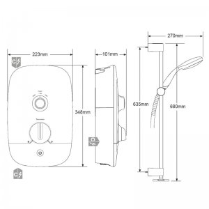 Mira Meta Electric Shower 8.5kW (1.1895.004) - main image 3