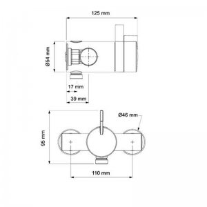 Mira Miniduo exposed valve with Citrus fittings (1.1663.309) - main image 3