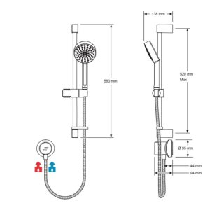 Mira Minimal Single Outlet EV Thermostatic Mixer Shower - Chrome (1.1943.001) - main image 3