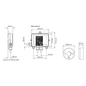 Mira Platinum digital mixer unit and wireless controller - high pressure (1.1666.003) - main image 3