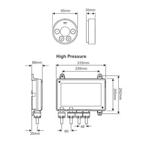 Mira Platinum Dual digital mixer unit and wireless controller - high pressure (1.1796.005) - main image 3