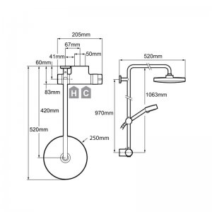 Mira Pronta ERD+ Bar Mixer Shower - Chrome (1.1736.409) - main image 3