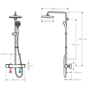 Mira Relate Dual Mixer Shower - Matt Black (1.1836.467) - main image 3