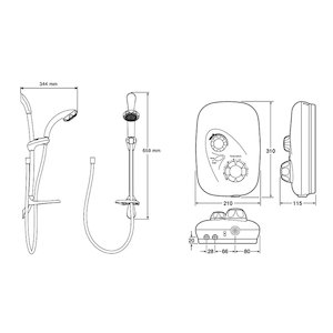 Mira Event XS Thermostatic - White (1532.013) - main image 3