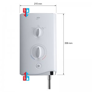 Mira Sport Electric Shower 7.5kW - White/Chrome (1.1746.001) - main image 3