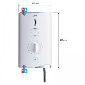 Mira Sport MAX with Airboost Electric Shower 10.8kW - White/Chrome (1.1746.008) - main image 3
