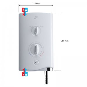 Mira Sport Thermostatic Electric Shower 9.0kW - White/Chrome (1.1746.005) - main image 3