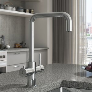 Sauber Astano 3-in-1 Instant Boiling Water Kitchen Tap - Chrome (4BWTAPPKCHR) - main image 3