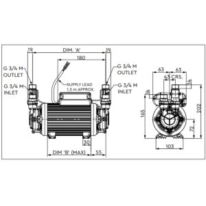 Stuart Turner Monsoon S4.0 Bar Twin Pump (46417) - main image 3