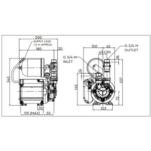 Stuart Turner Monsoon U3.0 Bar Single Pump (46413) - main image 3