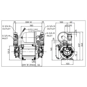 Stuart Turner Monsoon U4.5 bar Twin Pump (46412) - main image 3