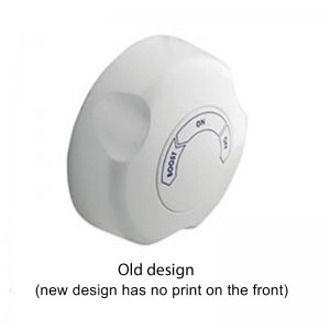 Aqualisa thermostatic on/off control knob - white (168505) - main image 3