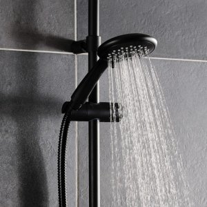 Triton 8000 DuraFlow Five Spray Shower Head - Matte Black (TSHE8RCBLK) - main image 3