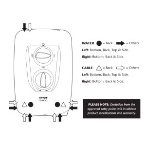 Triton Avena Electric Shower 8.5kW - White (SPAVENA8) - main image 3