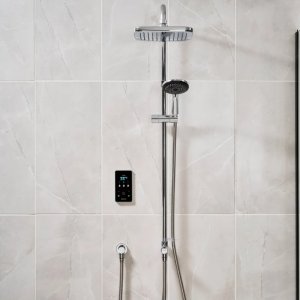 Triton ENVi DuElec Dual Electric Shower 9.0kW - Silver (GEENVD92) - main image 3