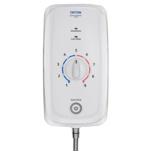 Triton Omnicare Ultra Thermostatic Electric Shower 8.7kW - White (CINCULT08W) - main image 3