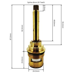 Ultra 3/4" Flow control valve cold (SVR21W) - main image 3